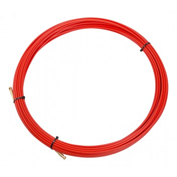 Протяжка кабельная (мини УЗК в бухте), стеклопруток, d=3,5мм, 20м (красная)