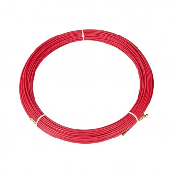 Протяжка кабельная (мини УЗК в бухте), стеклопруток, d=3,5мм, 50м (красная)